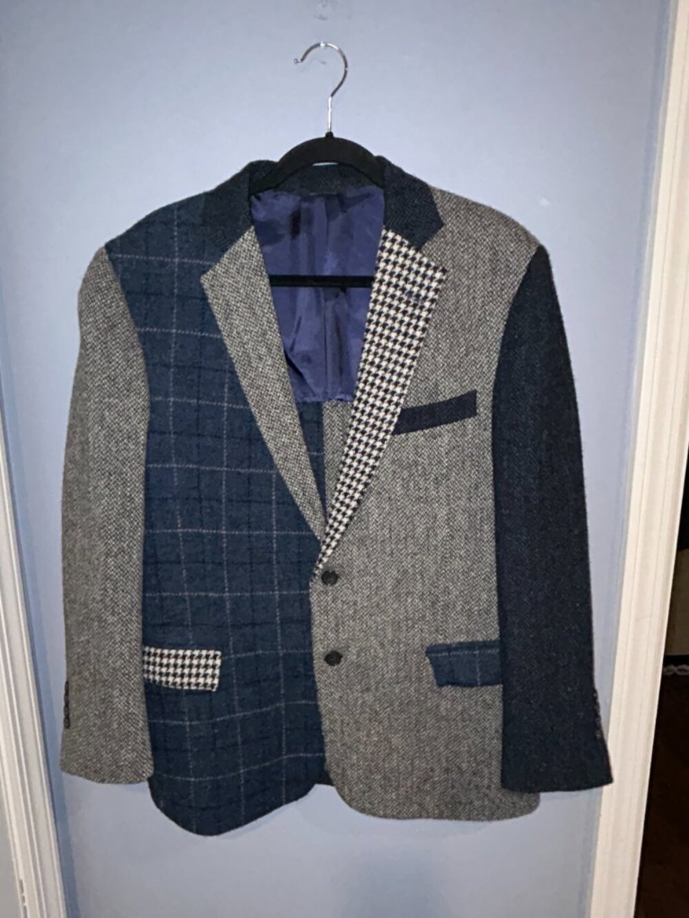 Brooks Brothers Regent 42S Harris Tweed Patchwork Wool Sport Coat/Blazer